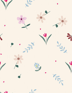 清新花卉图案背景纹理