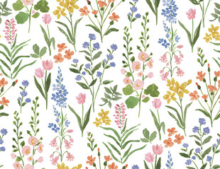 清新花卉图案背景