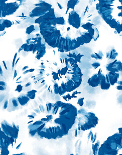 蓝白花卉图案纹理