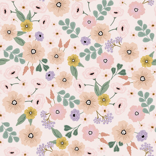 清新花卉图案背景