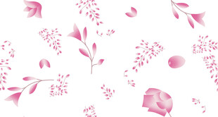 粉色花卉水彩背景图案