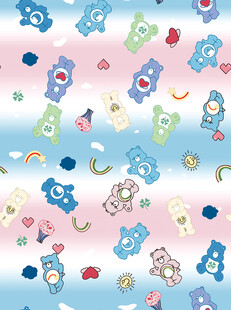 卡通小熊多彩图案背景