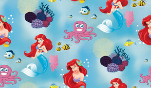 美人鱼海底图案背景