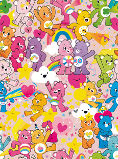 多彩可爱小熊卡通图案