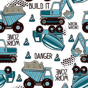 工程车图案设计