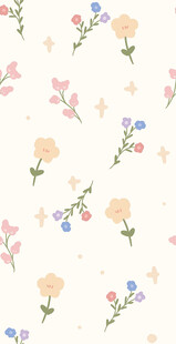 清新花卉图案背景
