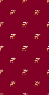 红色底金色小鹿图案背景