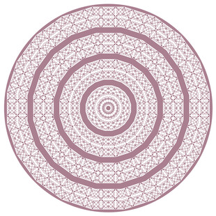 圆形紫色古典花纹