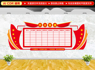 积分管理文化墙