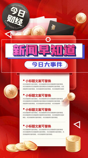 今日财经新闻早知道大事件海报