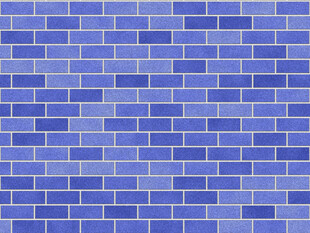 蓝色砖墙