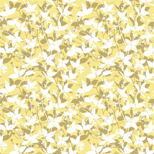 黄色花卉图案背景纹理