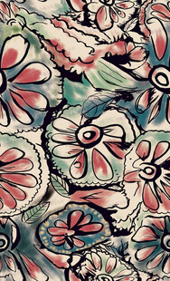 复古花卉图案纹理