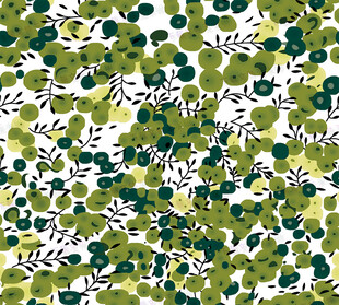 清新绿植无缝图案背景