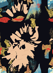 抽象花卉图案艺术设计