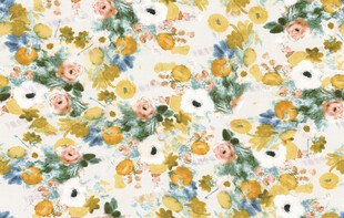 小清新花卉图案布料