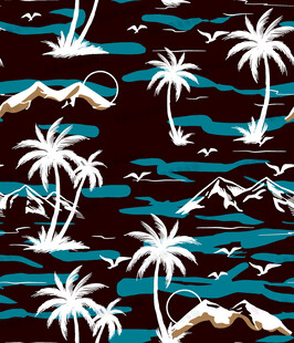 热带风情棕榈树图案背景