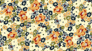 多彩花卉图案纹理背景