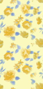 黄色花朵水彩风背景图