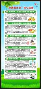 全国爱牙日展架