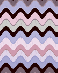 波浪纹多彩几何图案背景