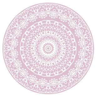 浅粉色圆形花纹