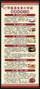 中医健康教育知识展架