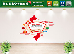 党的教育方针文化墙