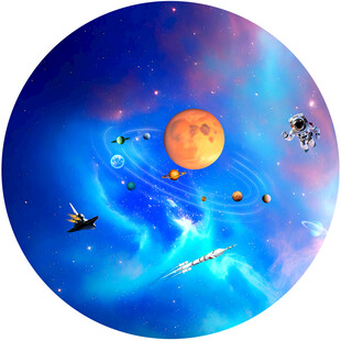 圆形星空软膜吊顶