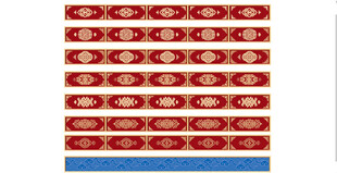 红色条纹装饰图案