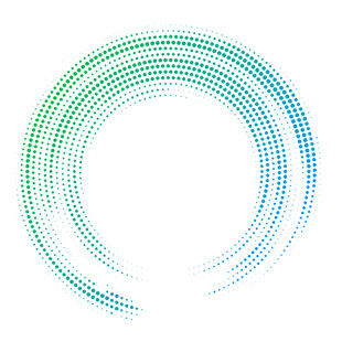 科技渐变点状环形图案 
