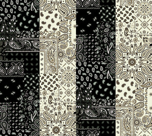 黑白几何花纹图案