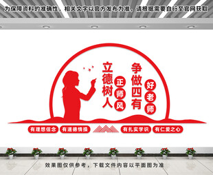 四有好老师文化墙