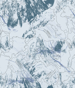 冬日雪景山脉纹理图