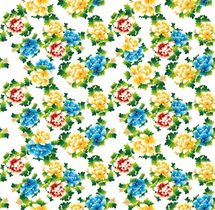 多彩花卉图案背景