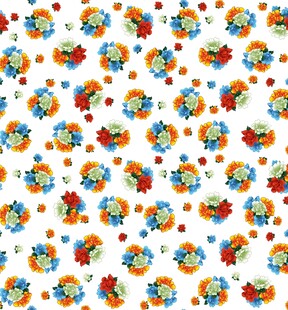 多彩花卉图案背景