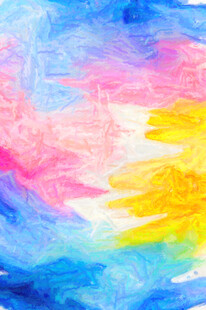 多彩水彩抽象艺术图案