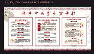 秋季中医养生宣传栏