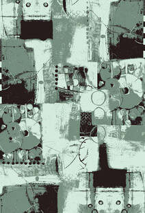 抽象几何图案艺术画面