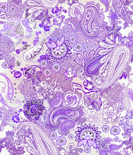 紫色梦幻花卉抽象图案