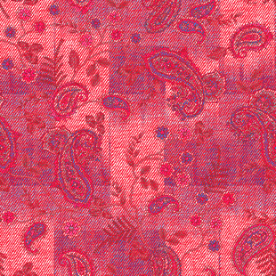 粉色佩斯利花纹织物图案
