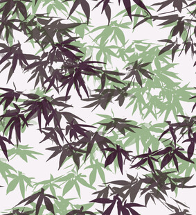 竹叶图案纹理背景图
