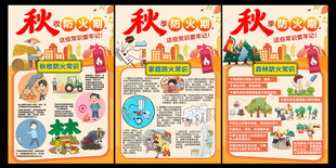 秋季防火期海报