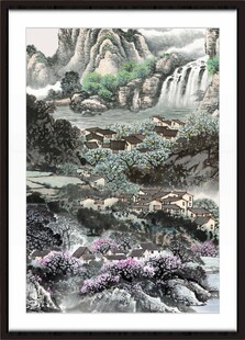 大厅山水画 
