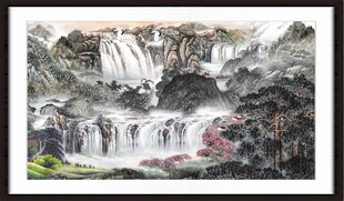 大厅山水画 