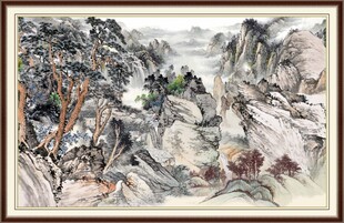 山水花鸟国画艺术作品