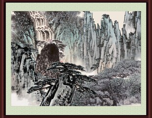  客厅山水画 