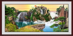 山水国画风景图