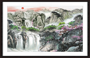 客厅山水画 