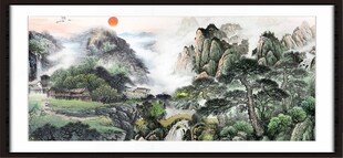 山水国画风景图